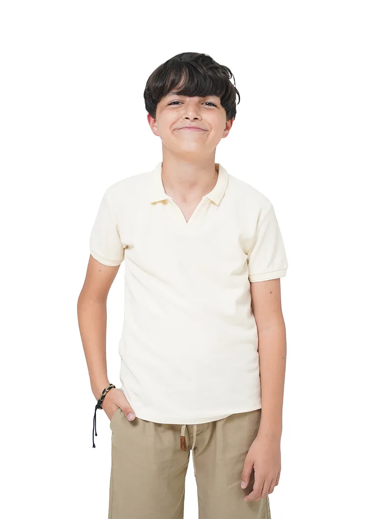 POLO en piqué de coton